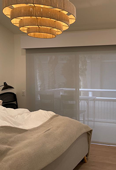 Motorized Bedroom Window Shades in Ramona