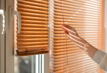 Cordless blinds and shades installed on windows, providing a safe and convenient window covering solution.